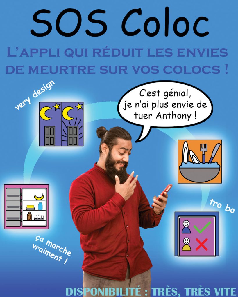 Fausse pub pour application